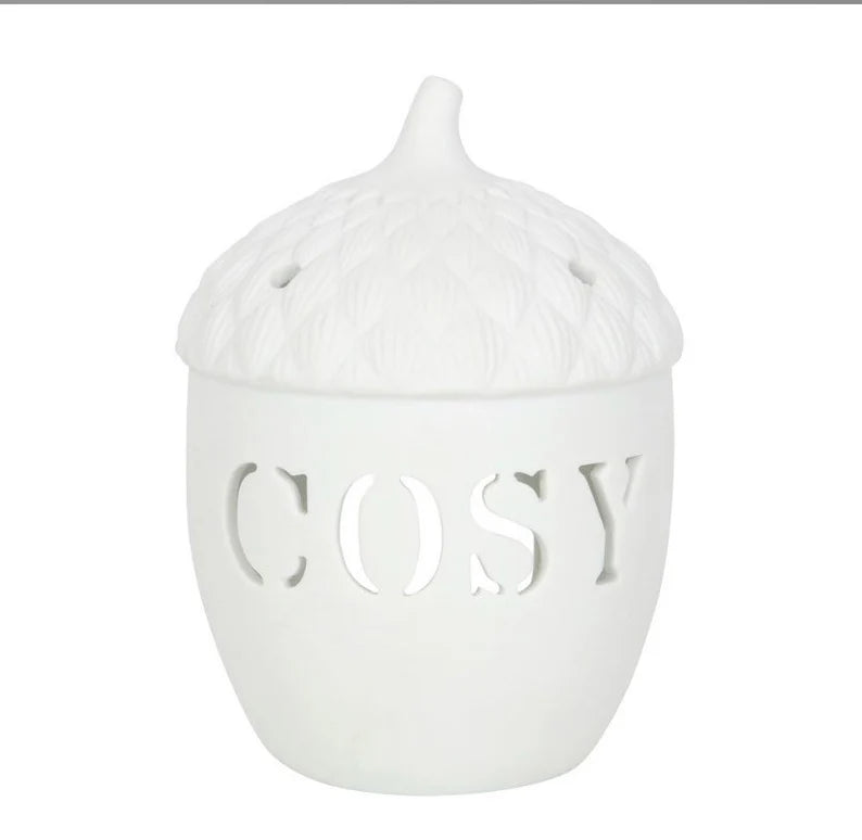 Cosy Acorn Tealight Wax Burner