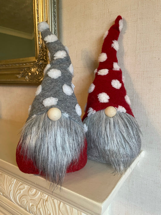 Set Two Red and Grey Gonks